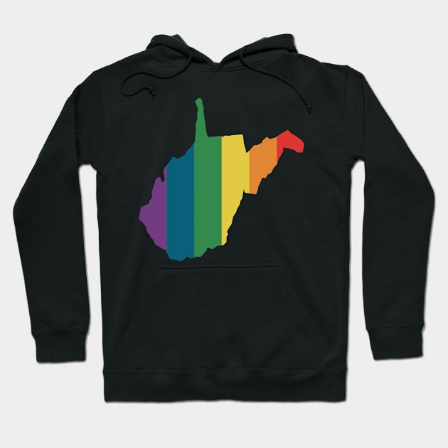 West Virginia State Rainbow Hoodie by n23tees